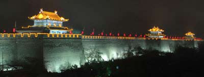 西安城墙景区亮化照明方案分析(图)-夜景