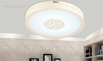 雷士照明亚克力吸顶灯,简约现代led卧室灯,圆形雕花吸顶灯esx9029