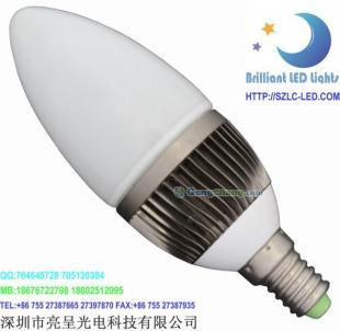 供应LED 3X1W鳍片式蜡烛灯 高效照明与典雅设计的完美结合